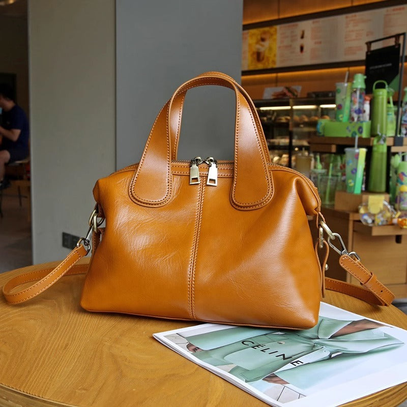Timeless Full Grain Leather Everyday Carry Bag Handbag