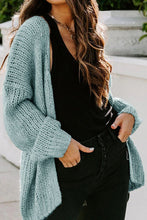 Load image into Gallery viewer, Simple Drop Shoulder Open Front Knit Oversized Sweater Cardigan
