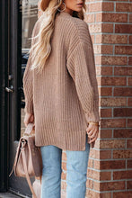 Load image into Gallery viewer, Khaki Solid Color Buttoned Down Casual Knitted Cardigan
