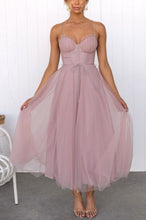 Load image into Gallery viewer, Elegant Sweatheart Spaghetti Staps Princess Tulle  Midi Party Dress
