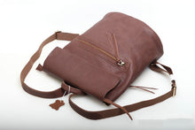 Load image into Gallery viewer, New Retro Large Capacity Vegetable Tanned Cowhide Convertible Backpack
