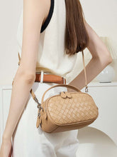 Load image into Gallery viewer, Small Woven Mini Top Handle Messenger Bag
