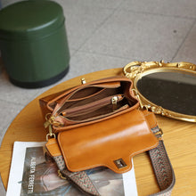 Load image into Gallery viewer, Luxury Retro Structured Flap Leather Mini Satchel Crossbody Bag

