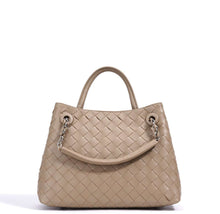 Load image into Gallery viewer, New Woven Leather Chain Basket Bag
