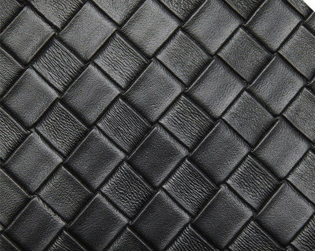 Embossed Basket Bag Woven Handbag with Straps