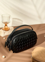 Load image into Gallery viewer, Small Woven Mini Top Handle Messenger Bag
