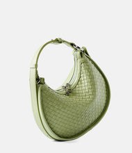 Load image into Gallery viewer, Classic Genuine Leather Bag Woven Crescent Handbag
