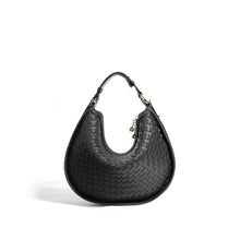 Load image into Gallery viewer, Classic Genuine Leather Bag Woven Crescent Handbag
