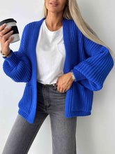 Load image into Gallery viewer, Loose V-neck Long-sleeved Casual Knitted Cardigan
