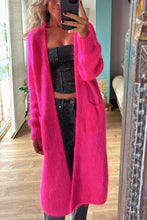 Load image into Gallery viewer, Bright Winter Day Knit Open Front Pocketed Mid-length Cardigan
