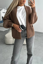 Load image into Gallery viewer, Simple Pockets Long Sleeved Cardigan

