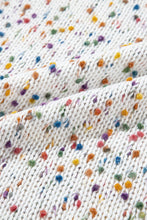 Load image into Gallery viewer, Dotted Multicolor Cream Knit Long Sleeve Cardigan
