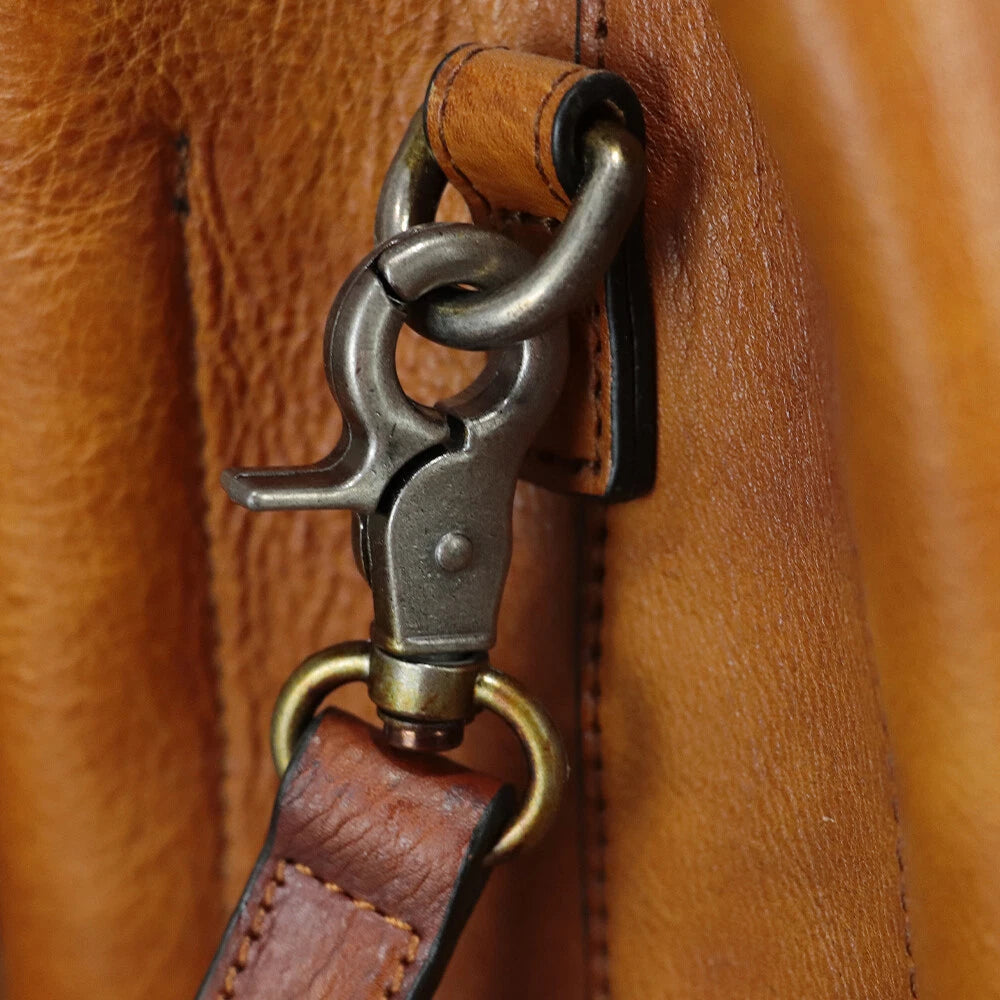 Vintage Handmade Shoulder Purse Leather Handbag