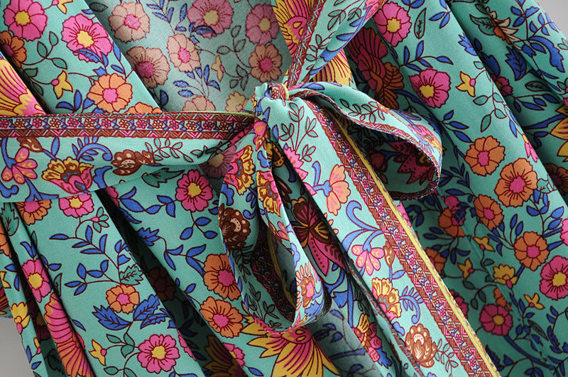 Boho Loose Print Kimono Cover up