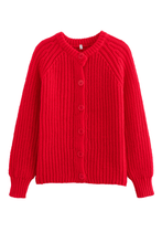 Load image into Gallery viewer, Red Cardigan Long Sleeve Knitted Sweater Jacket
