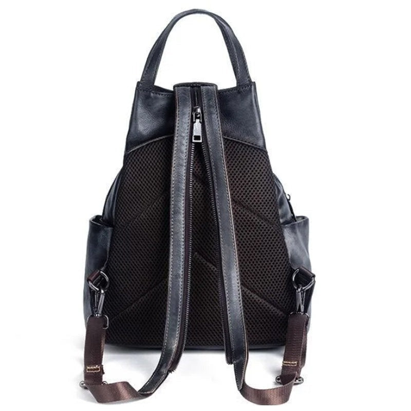 Floral Butterfly Embossed Leather Handbag  Women Backpack