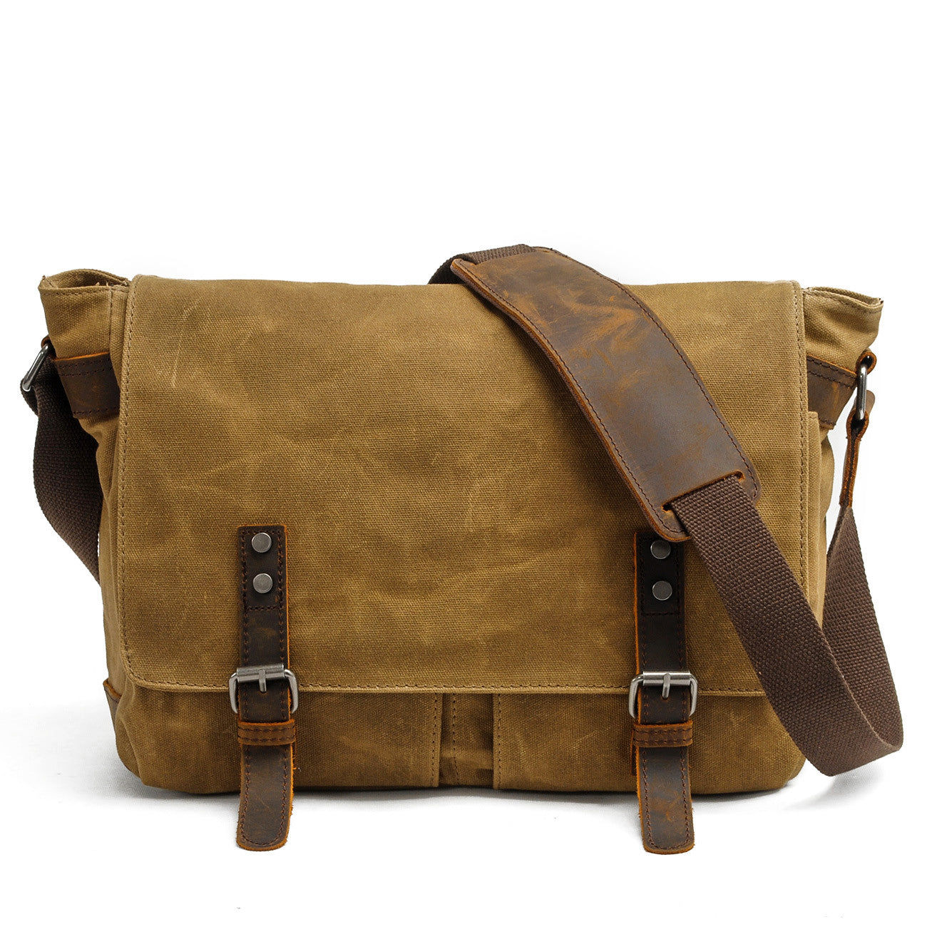 Army Green Canvas Messenger Bag Shoulder Bag