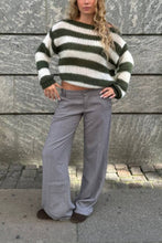 Load image into Gallery viewer, Loose Navy Stripe Knit Sweater
