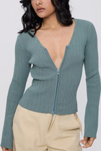 Load image into Gallery viewer, Sexy V-neck Knitted Cardigan Slim Sweater
