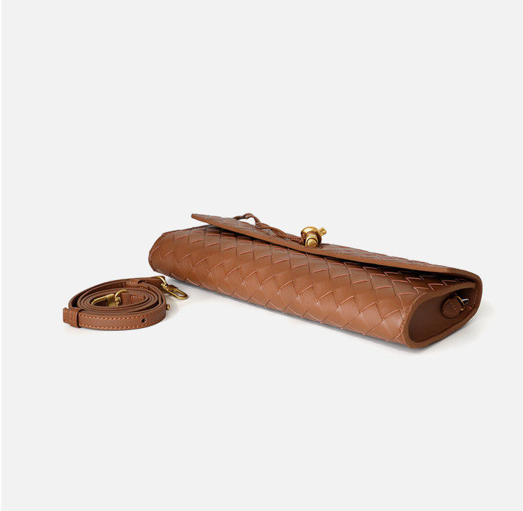 Woven Mini Clutch Evening Bag Handbag Shoulder Crossbody Bag