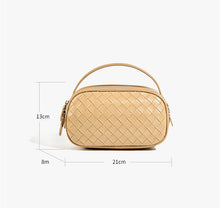 Load image into Gallery viewer, Small Woven Mini Top Handle Messenger Bag
