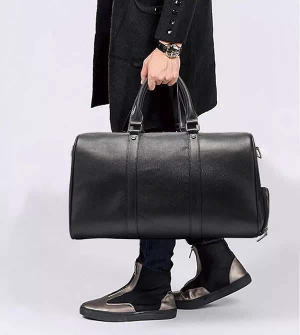 Weekend Travle Leather Bag Large Stroage for Men