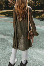 Load image into Gallery viewer, Knit Hollow out Open Front Long Cardigan

