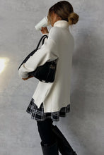 Load image into Gallery viewer, White Turtleneck Long Sleeves Loose Knit Sweater
