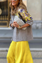Load image into Gallery viewer, Long Sleeves Sequins Loose Knitted Sweater
