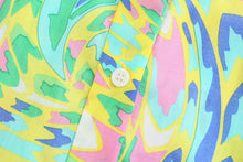 Load image into Gallery viewer, Green Print Long Sleeve Button Down Midi Dress
