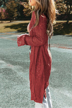 Load image into Gallery viewer, Knit Hollow out Open Front Long Cardigan
