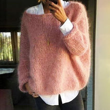 Load image into Gallery viewer, Lantern Long Sleeve Round Neck Sweater
