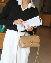 Load image into Gallery viewer, Vintage Vegetable Tanned Mini Leather Handbag Crossbody Bag
