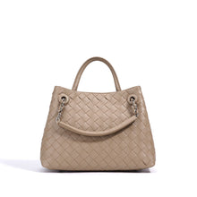 Load image into Gallery viewer, New Woven Leather Chain Basket Bag
