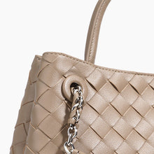 Load image into Gallery viewer, New Woven Leather Chain Basket Bag

