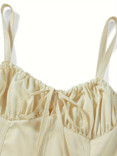Load image into Gallery viewer, Elegant Yellow Sleeveless Split Midi Dress
