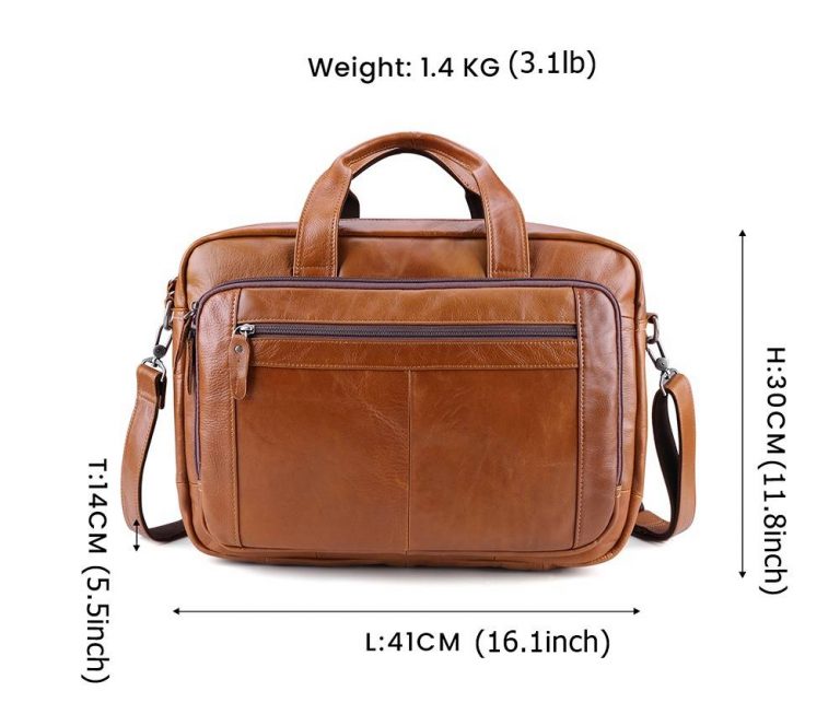Men's Vintage Leather Briefcase laptop
