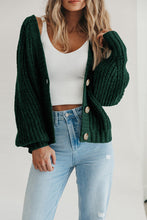 Load image into Gallery viewer, Casual Open Front Button Down knit Fall Sweater Cardigan

