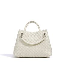 Load image into Gallery viewer, New Woven Leather Chain Basket Bag
