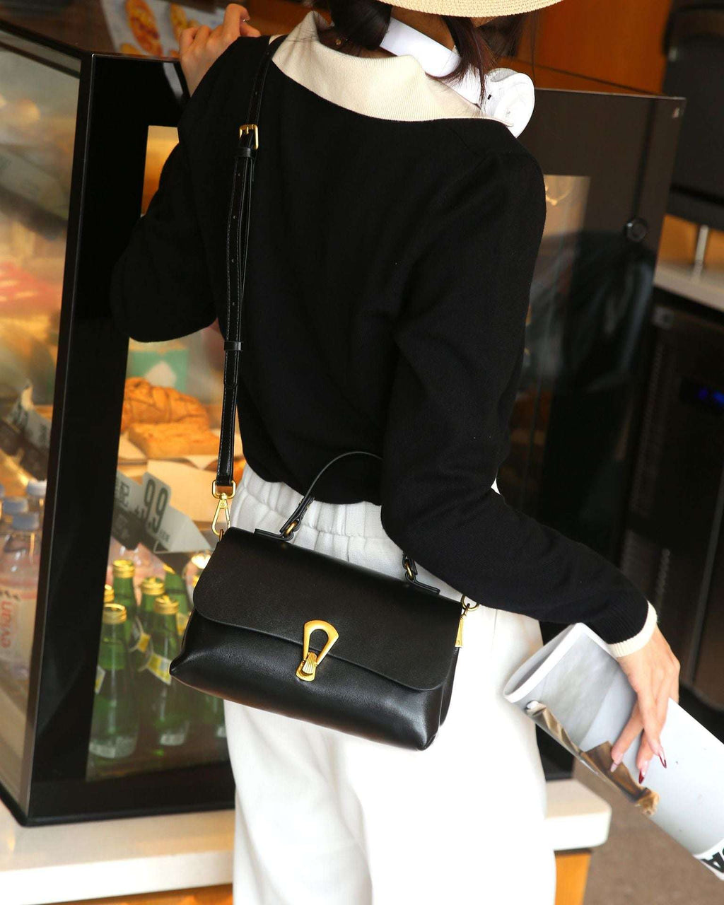 Vintage Vegetable Tanned Mini Leather Handbag Crossbody Bag