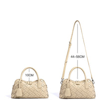Load image into Gallery viewer, Simple Handmade Woven Handbag Leather Bag
