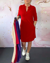 Load image into Gallery viewer, Simple Short Sleeve Mini Dress
