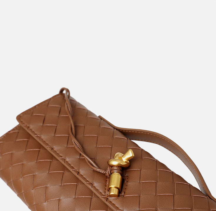 Woven Mini Clutch Evening Bag Handbag Shoulder Crossbody Bag