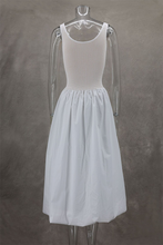 Load image into Gallery viewer, White Casual Patchwork U Neck Sleeveless Midi Dress
