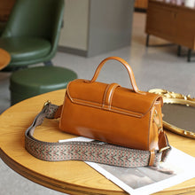 Load image into Gallery viewer, Luxury Retro Structured Flap Leather Mini Satchel Crossbody Bag
