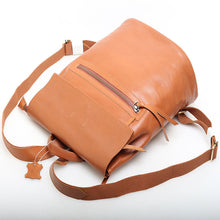 Load image into Gallery viewer, New Retro Large Capacity Vegetable Tanned Cowhide Convertible Backpack
