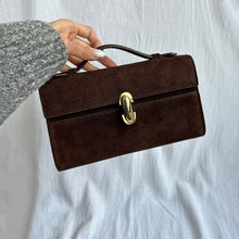 Load image into Gallery viewer, Elegant Luxury Leather Clutch Small Handbag Top leather Evening Handle Bag
