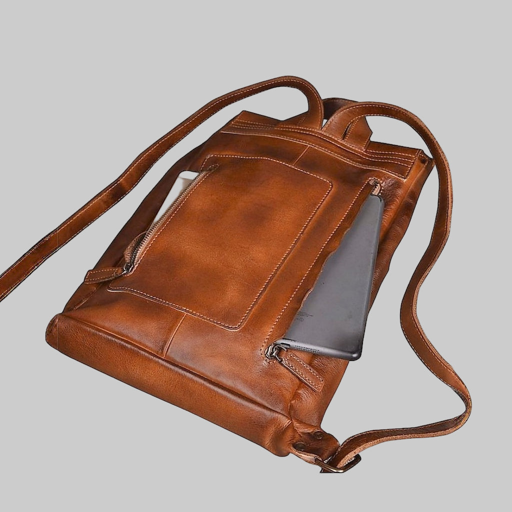 Classic Leather Backpack Women