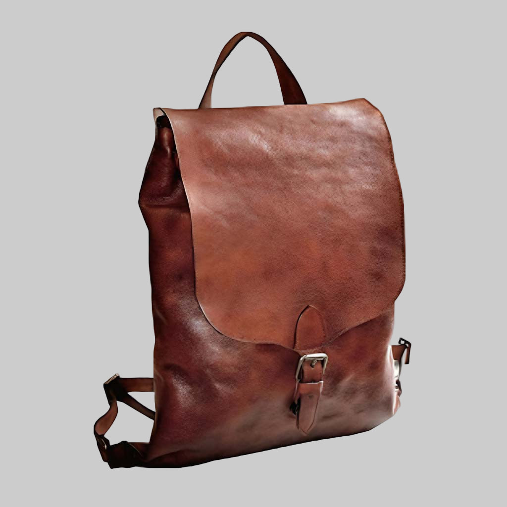 Classic Leather Backpack Women