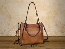 Load image into Gallery viewer, Casual Women Bucket Bag Leather Tote Bag Handbags Shoulder Bag for Women
